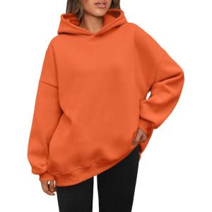 imageAUTOMET Womens Oversized Hoodies Fleece Sweatshirts Hooded Pullover 2025 Fashion Fall Clothes Trendy Outfits Winter SweaterOrange