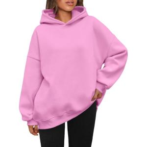 imageAUTOMET Womens Oversized Hoodies Fleece Sweatshirts Hooded Pullover 2025 Fashion Fall Clothes Trendy Outfits Winter SweaterPink