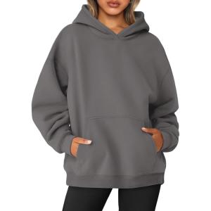 imageAUTOMET Womens Oversized Sweatshirts Fleece Hoodies Long Sleeve Shirts Pullover Fall Outfits 2025 with PocketBlackgrey