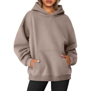 imageAUTOMET Womens Oversized Sweatshirts Fleece Hoodies Long Sleeve Shirts Pullover Fall Outfits 2025 with PocketCoffeegrey