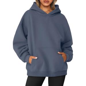 imageAUTOMET Womens Oversized Sweatshirts Fleece Hoodies Long Sleeve Shirts Pullover Fall Outfits 2025 with PocketDustyblue