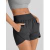 imageAUTOMET Womens Athletic Shorts High Waisted Running Shorts Gym Workout Shorts Casual Comfy Sport Shorts with Pockets 2025Black