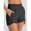 imageAUTOMET Womens Athletic Shorts High Waisted Running Shorts Gym Workout Shorts Casual Comfy Sport Shorts with Pockets 2025Black