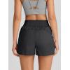 imageAUTOMET Womens Athletic Shorts High Waisted Running Shorts Gym Workout Shorts Casual Comfy Sport Shorts with Pockets 2025Black