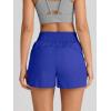 imageAUTOMET Womens Athletic Shorts High Waisted Running Shorts Gym Workout Shorts Casual Comfy Sport Shorts with Pockets 2025Blue