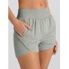imageAUTOMET Womens Athletic Shorts High Waisted Running Shorts Gym Workout Shorts Casual Comfy Sport Shorts with Pockets 2025Coffeegrey