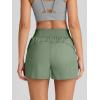imageAUTOMET Womens Athletic Shorts High Waisted Running Shorts Gym Workout Shorts Casual Comfy Sport Shorts with Pockets 2025Green