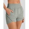 imageAUTOMET Womens Athletic Shorts High Waisted Running Shorts Gym Workout Shorts Casual Comfy Sport Shorts with Pockets 2025Grey