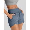 imageAUTOMET Womens Athletic Shorts High Waisted Running Shorts Gym Workout Shorts Casual Comfy Sport Shorts with Pockets 2025Neayblue