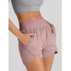 imageAUTOMET Womens Athletic Shorts High Waisted Running Shorts Gym Workout Shorts Casual Comfy Sport Shorts with Pockets 2025Pink