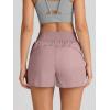 imageAUTOMET Womens Athletic Shorts High Waisted Running Shorts Gym Workout Shorts Casual Comfy Sport Shorts with Pockets 2025Pink
