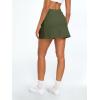 imageAUTOMET Womens Mini Tennis Skirt with Shorts Underneath 2025 Athletic Workout Cute Golf Skorts Trendy Summer Gym ClothesArmygreen