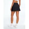 imageAUTOMET Womens Mini Tennis Skirt with Shorts Underneath 2025 Athletic Workout Cute Golf Skorts Trendy Summer Gym ClothesBlack
