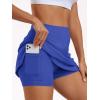 imageAUTOMET Womens Mini Tennis Skirt with Shorts Underneath 2025 Athletic Workout Cute Golf Skorts Trendy Summer Gym ClothesBlue