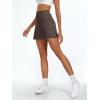 imageAUTOMET Womens Mini Tennis Skirt with Shorts Underneath 2025 Athletic Workout Cute Golf Skorts Trendy Summer Gym ClothesBrown