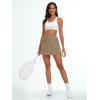 imageAUTOMET Womens Mini Tennis Skirt with Shorts Underneath 2025 Athletic Workout Cute Golf Skorts Trendy Summer Gym ClothesCoffe Grey