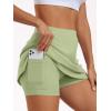 imageAUTOMET Womens Mini Tennis Skirt with Shorts Underneath 2025 Athletic Workout Cute Golf Skorts Trendy Summer Gym ClothesGreen
