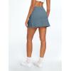 imageAUTOMET Womens Mini Tennis Skirt with Shorts Underneath 2025 Athletic Workout Cute Golf Skorts Trendy Summer Gym ClothesIndigo