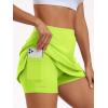 imageAUTOMET Womens Mini Tennis Skirt with Shorts Underneath 2025 Athletic Workout Cute Golf Skorts Trendy Summer Gym ClothesNeon
