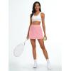 imageAUTOMET Womens Mini Tennis Skirt with Shorts Underneath 2025 Athletic Workout Cute Golf Skorts Trendy Summer Gym ClothesPink