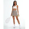 imageAUTOMET Womens Mini Tennis Skirt with Shorts Underneath 2025 Athletic Workout Cute Golf Skorts Trendy Summer Gym ClothesTaupe