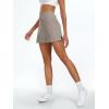 imageAUTOMET Womens Mini Tennis Skirt with Shorts Underneath 2025 Athletic Workout Cute Golf Skorts Trendy Summer Gym ClothesTaupe