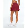 imageAUTOMET Womens Mini Tennis Skirt with Shorts Underneath 2025 Athletic Workout Cute Golf Skorts Trendy Summer Gym ClothesWine Red