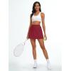 imageAUTOMET Womens Mini Tennis Skirt with Shorts Underneath 2025 Athletic Workout Cute Golf Skorts Trendy Summer Gym ClothesWine Red