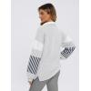 imageAUTOMET Womens Oversized Sweatshirts Striped Long Sleeve Hoodies Quarter Zip Fall Winter Outfits Clothes Y2k Preppy Sweaters 2024 Grey Medium