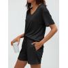 imageAUTOMET Womens Pajamas 2 Piece Lounge Sets Summer Tracksuits Ribbed Spring Outfits Matching Vacation Clothes LoungewearBlack