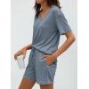 imageAUTOMET Womens Pajamas 2 Piece Lounge Sets Summer Tracksuits Ribbed Spring Outfits Matching Vacation Clothes LoungewearBlue