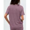 imageAUTOMET Womens Pajamas 2 Piece Lounge Sets Summer Tracksuits Ribbed Spring Outfits Matching Vacation Clothes LoungewearBurgundy