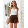 imageAUTOMET Womens Summer Shorts Casual Sweat Athletic Spring Outfits Beach Vacation Clothes Comfy Fall Fashion 2025Brown