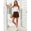 imageAUTOMET Womens Summer Shorts Casual Sweat Athletic Spring Outfits Beach Vacation Clothes Comfy Fall Fashion 2025Brown