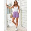 imageAUTOMET Womens Summer Shorts Casual Sweat Athletic Spring Outfits Beach Vacation Clothes Comfy Fall Fashion 2025Purple