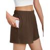 imageAUTOMET Womens Sweat Shorts Trendy Casual Athletic Running Summer Vacation Outfits Comfy 2025 Fashion Workout ClothingBrown