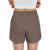 imageAUTOMET Womens Sweat Shorts Trendy Casual Athletic Running Summer Vacation Outfits Comfy 2025 Fashion Workout ClothingCoffee