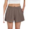 imageAUTOMET Womens Sweat Shorts Trendy Casual Athletic Running Summer Vacation Outfits Comfy 2025 Fashion Workout ClothingCoffee