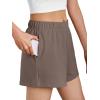 imageAUTOMET Womens Sweat Shorts Trendy Casual Athletic Running Summer Vacation Outfits Comfy 2025 Fashion Workout ClothingCoffee