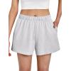 imageAUTOMET Womens Sweat Shorts Trendy Casual Athletic Running Summer Vacation Outfits Comfy 2025 Fashion Workout ClothingGrey