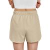 imageAUTOMET Womens Sweat Shorts Trendy Casual Athletic Running Summer Vacation Outfits Comfy 2025 Fashion Workout ClothingKhaki