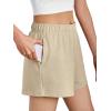 imageAUTOMET Womens Sweat Shorts Trendy Casual Athletic Running Summer Vacation Outfits Comfy 2025 Fashion Workout ClothingKhaki