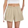 imageAUTOMET Womens Sweat Shorts Trendy Casual Athletic Running Summer Vacation Outfits Comfy 2025 Fashion Workout ClothingKhaki