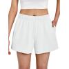 imageAUTOMET Womens Sweat Shorts Trendy Casual Athletic Running Summer Vacation Outfits Comfy 2025 Fashion Workout ClothingWhite