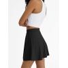 imageAUTOMET Womens Tennis Skirt with Shorts Underneath Flowy Mini Athletic Golf Skorts with Pockets 2025 Pleated Summer OutfitsBlack