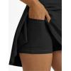 imageAUTOMET Womens Tennis Skirt with Shorts Underneath Flowy Mini Athletic Golf Skorts with Pockets 2025 Pleated Summer OutfitsBlack