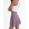 imageAUTOMET Womens Tennis Skirt with Shorts Underneath Flowy Mini Athletic Golf Skorts with Pockets 2025 Pleated Summer OutfitsCoffee Grey