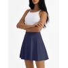 imageAUTOMET Womens Tennis Skirt with Shorts Underneath Flowy Mini Athletic Golf Skorts with Pockets 2025 Pleated Summer OutfitsNavy Blue