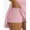 imageAUTOMET Womens Tennis Skirt with Shorts Underneath Flowy Mini Athletic Golf Skorts with Pockets 2025 Pleated Summer OutfitsPink