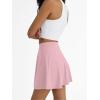 imageAUTOMET Womens Tennis Skirt with Shorts Underneath Flowy Mini Athletic Golf Skorts with Pockets 2025 Pleated Summer OutfitsPink
